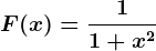F(x) = \frac11+x^2