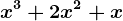 x^3+2x^2+x