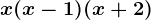 x(x-1)(x+2)