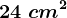 24\; cm^2
