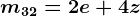 m32=2e+4z