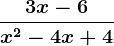 \frac3x-6x^2-4x+4