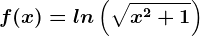f(x)=ln\left(\sqrtx^2+1\right)
