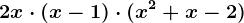 2x\cdot (x-1)\cdot (x^2+x-2)