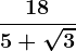 \frac185 + \sqrt3