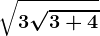 \sqrt3\sqrt3 + 4