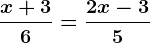 \fracx+36=\frac2x-35