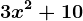3x^2 + 10